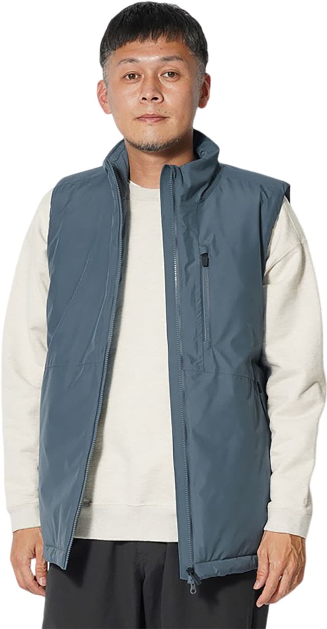 トップス  PEAK GORE WINDSTOPPER WARM VEST Snow Peak Men's Gore-Tex Windstopper Warm Vest in Black Snow Peak