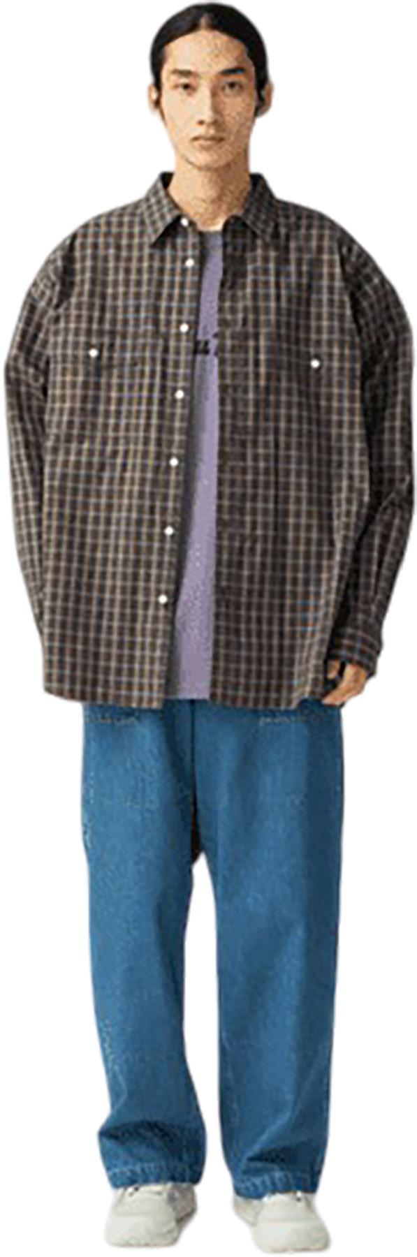 Snow Peak Organic Cotton Ombre Check Shirt - Unisex | Altitude Sports