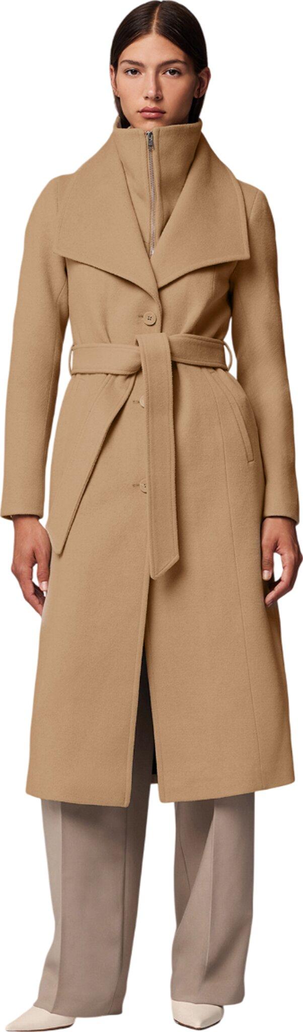 SOIA & KYO Ilana-U Wool Belted Coat with Bib - Women's | Altitude