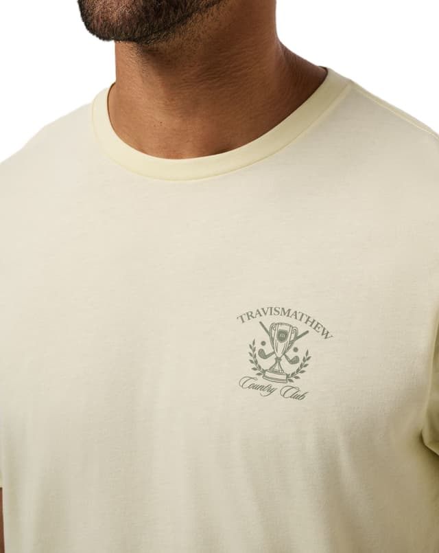 TRAVS × DLSM TWO MAIN LOGO CREW NECK TravisMathew TM Country Club Short Sleeve T-Shirt - Men's