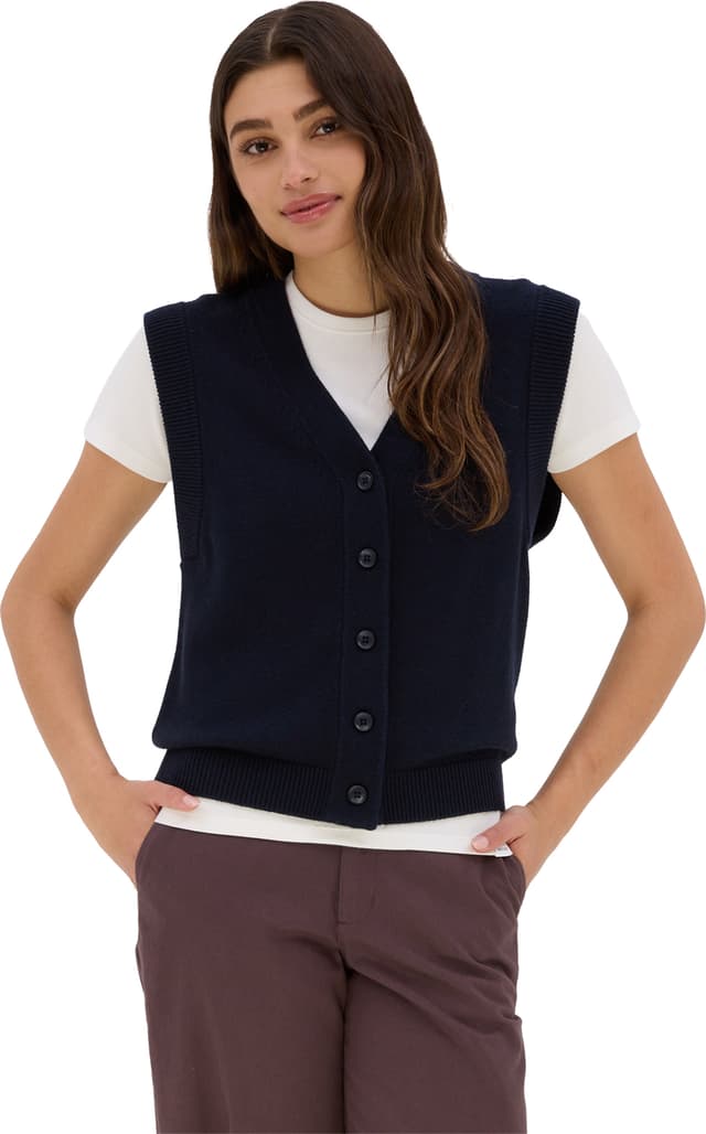 Vallier Soho Midweight Merino Blend Sweater Knit Vest - Women's