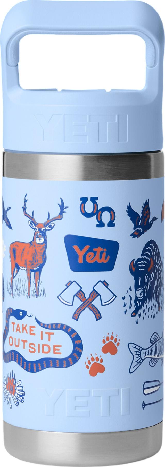 YETI Rambler JR Water Bottle with Colour-Matched Straw Cap 355ml