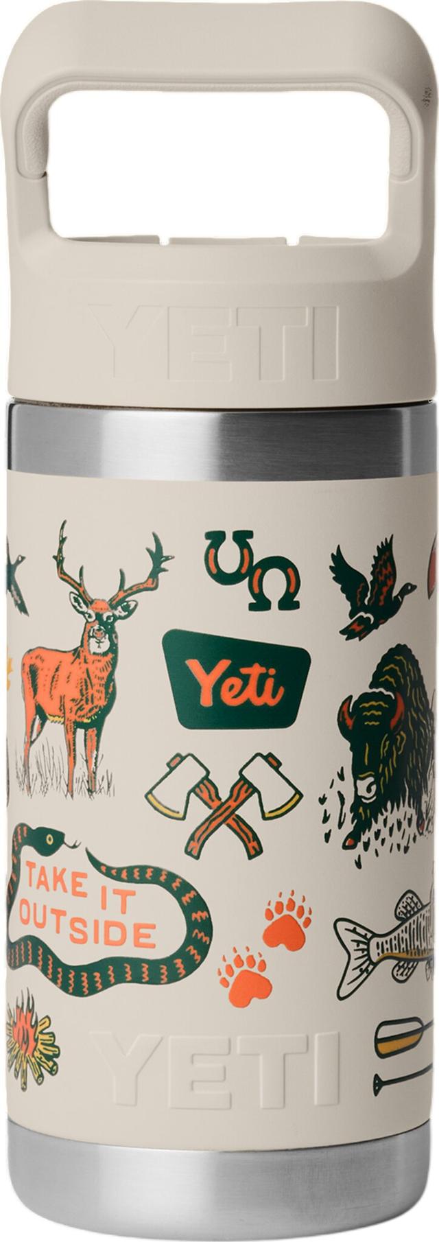 YETI Rambler JR Water Bottle with Colour-Matched Straw Cap 355ml